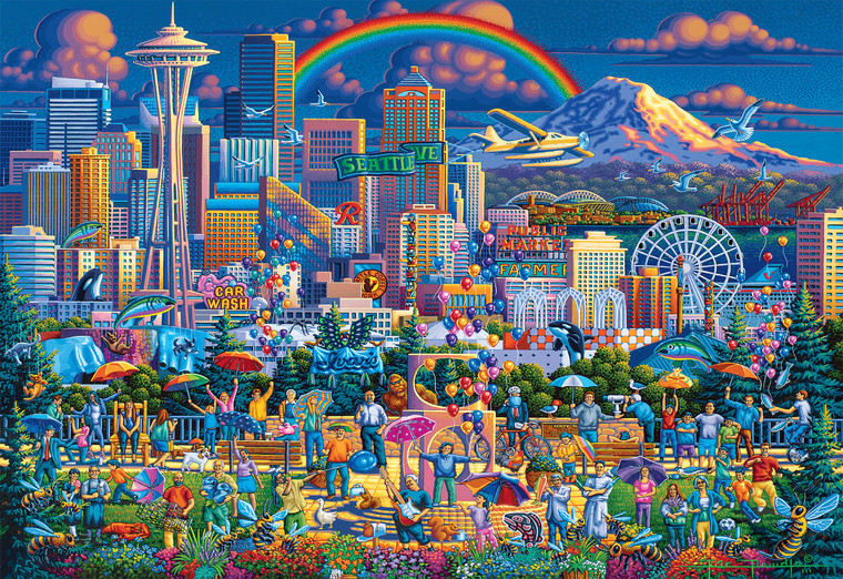Eric Dowdle: I Love Seattle 2000 Piece Puzzle Eric Dowdle: I Love Seattle 2000 Piece Puzzle