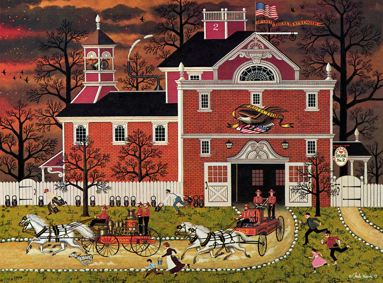 Charles Wysocki: Fire! 1000 Piece Puzzle Charles Wysocki: Fire! 1000 Piece Puzzle