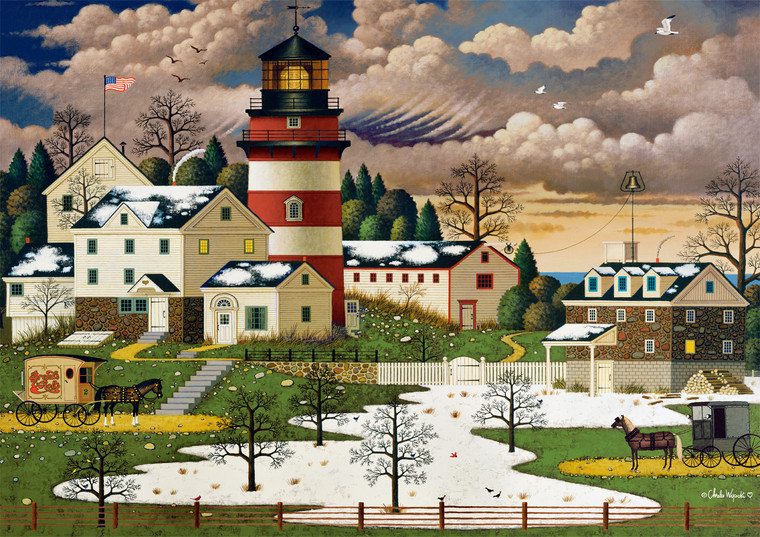 Charles Wysocki: AMERICANA - Twilight Sentinel 500 Piece Puzzle Charles Wysocki: AMERICANA - Twilight Sentinel 500 Piece Puzzle