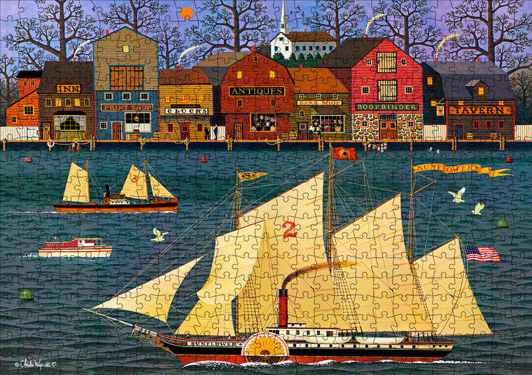 Chares Wysocki: AMERICANA - The Sunflower 500 Piece Puzzle Chares Wysocki: AMERICANA - The Sunflower 500 Piece Puzzle